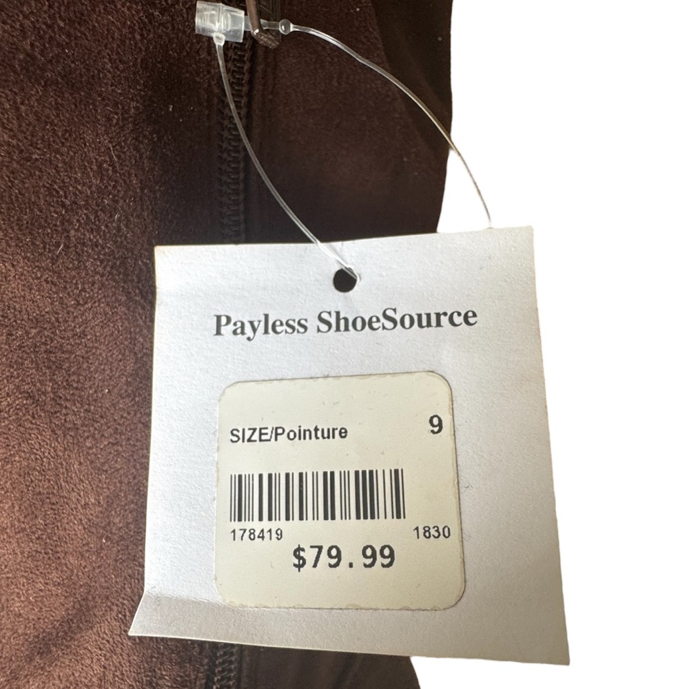 Christian Sirano Brown Faux Suede Over-the-Knee Boots – Women’s Size 9 - Picture 9 of 9